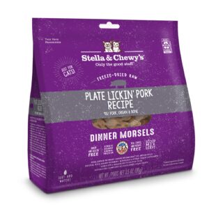 Cat Freeze Dried Plate Lickin' Pork Recipe Dinner Morsels - 3.5 oz