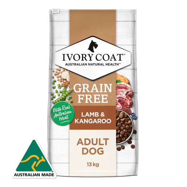 Ivory Coat 羊肉和袋鼠肉成犬配方 13 kg